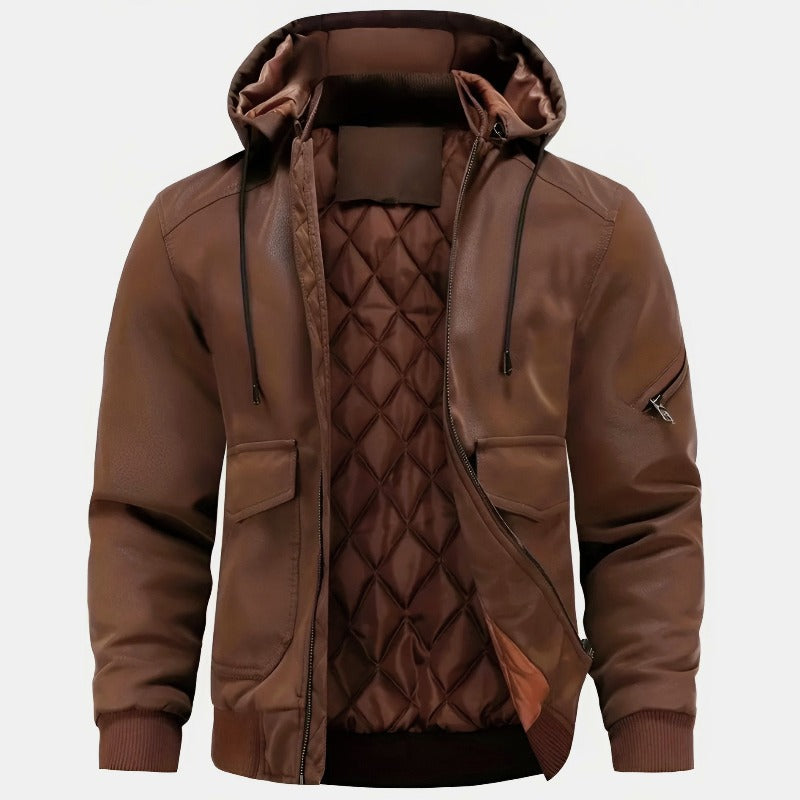 Classic Quilted Leather Jacket | Avenia Brand