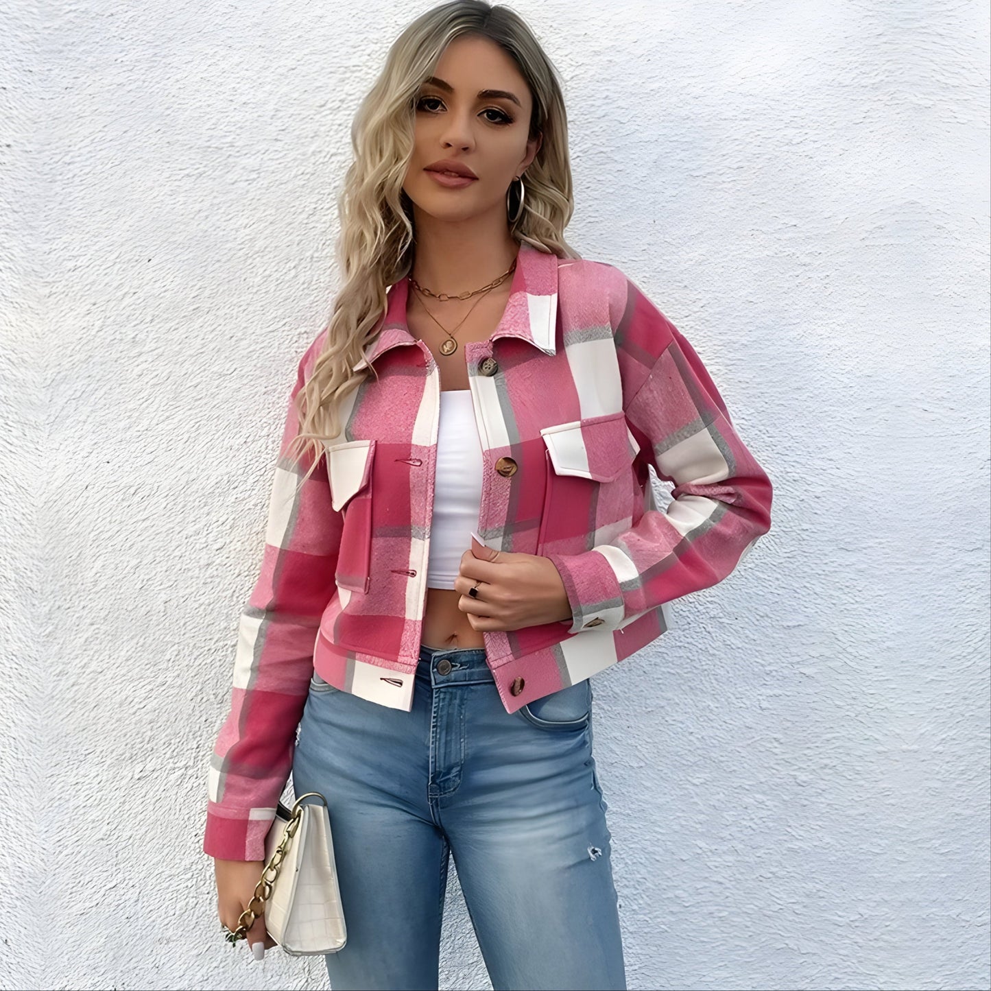 Emma Plaid-Wash Jacket