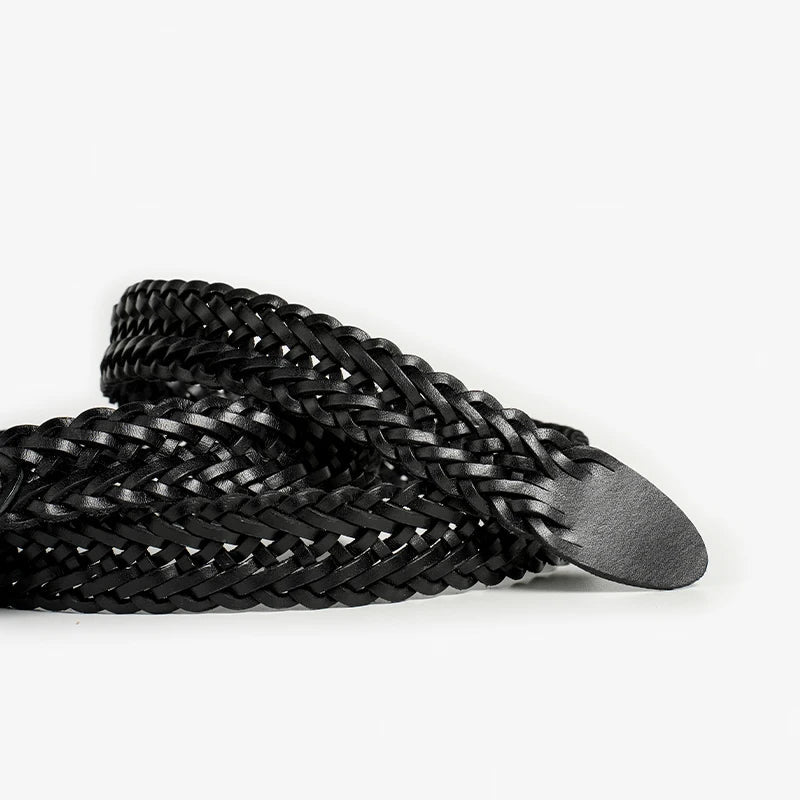 Avery Mason - Braided Genuine Leather Belt