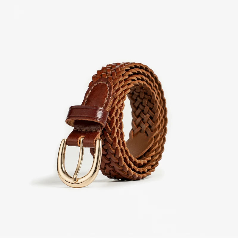 Avery Mason - Braided Genuine Leather Belt