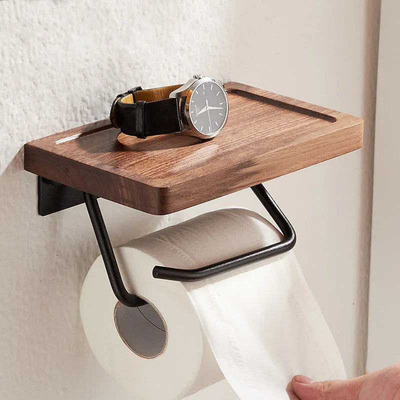 Walnut Groove Bathroom Rack | Avenia Brand