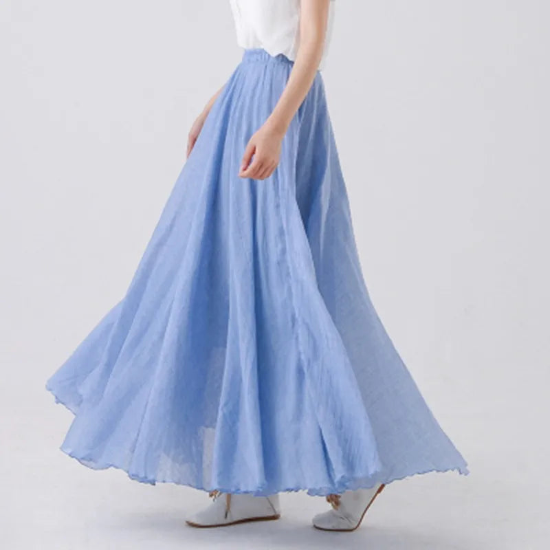 Maci Rhode - Cotton Linen Maxi Skirt