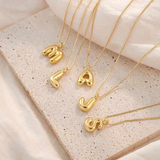 Bubble Letter Necklaces