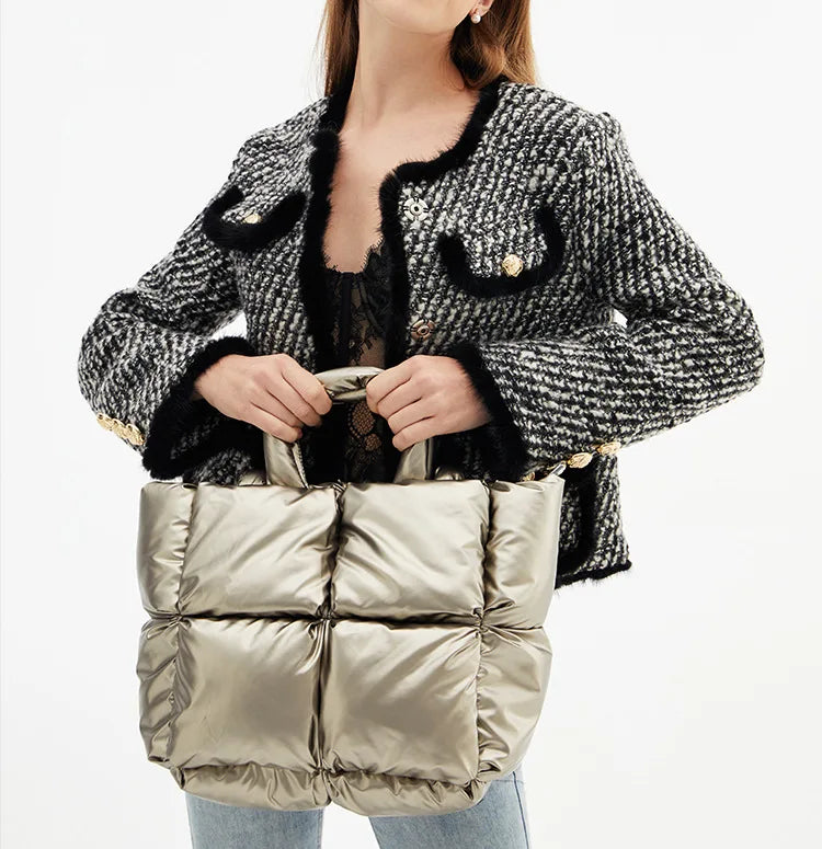 Avigail Quilted Puffer Tote