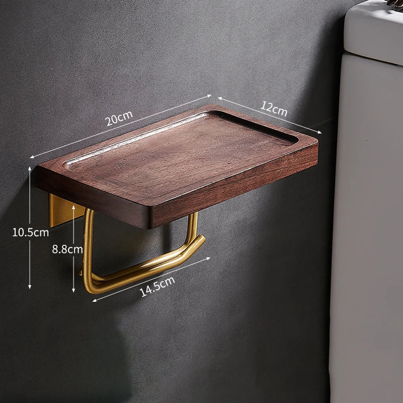 Walnut Groove Bathroom Rack | Avenia Brand