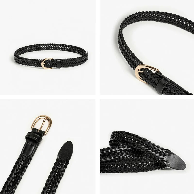 Avery Mason - Braided Genuine Leather Belt