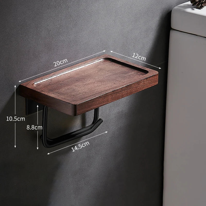 Walnut Groove Bathroom Rack | Avenia Brand