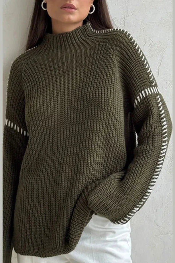 Patchwork Knit Jumper