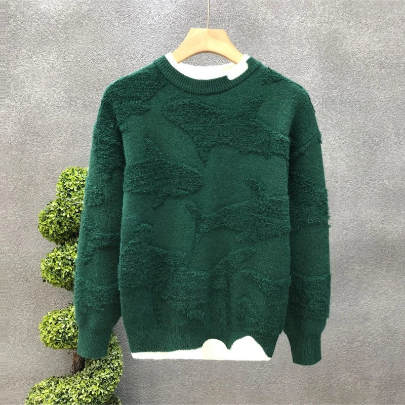 Men's Shark Textured Pullover | Avenia Brand