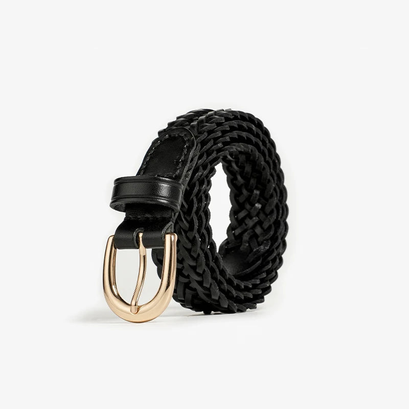 Avery Mason - Braided Genuine Leather Belt