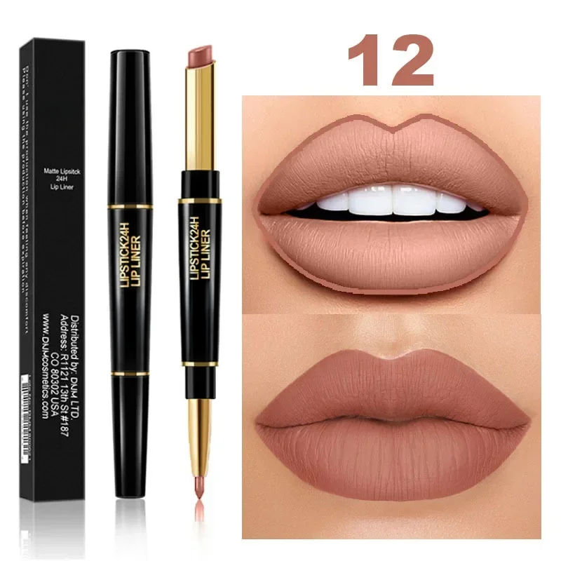 2-in-1 Waterproof Lipstick + Lip Liner