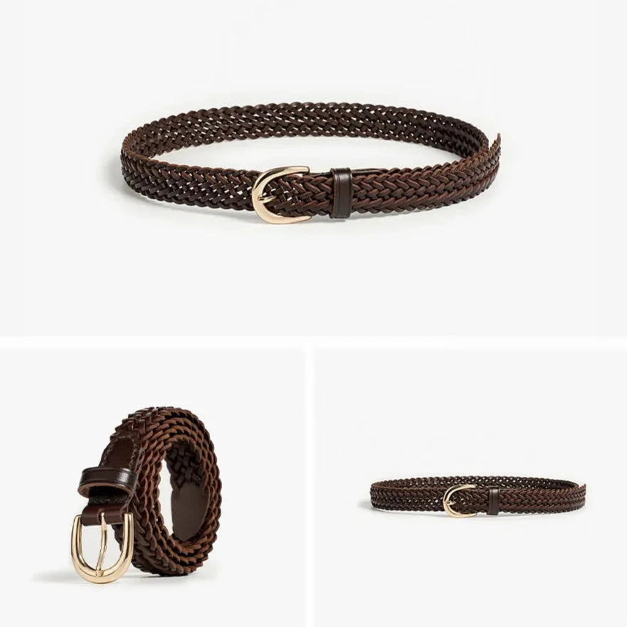 Avery Mason - Braided Genuine Leather Belt