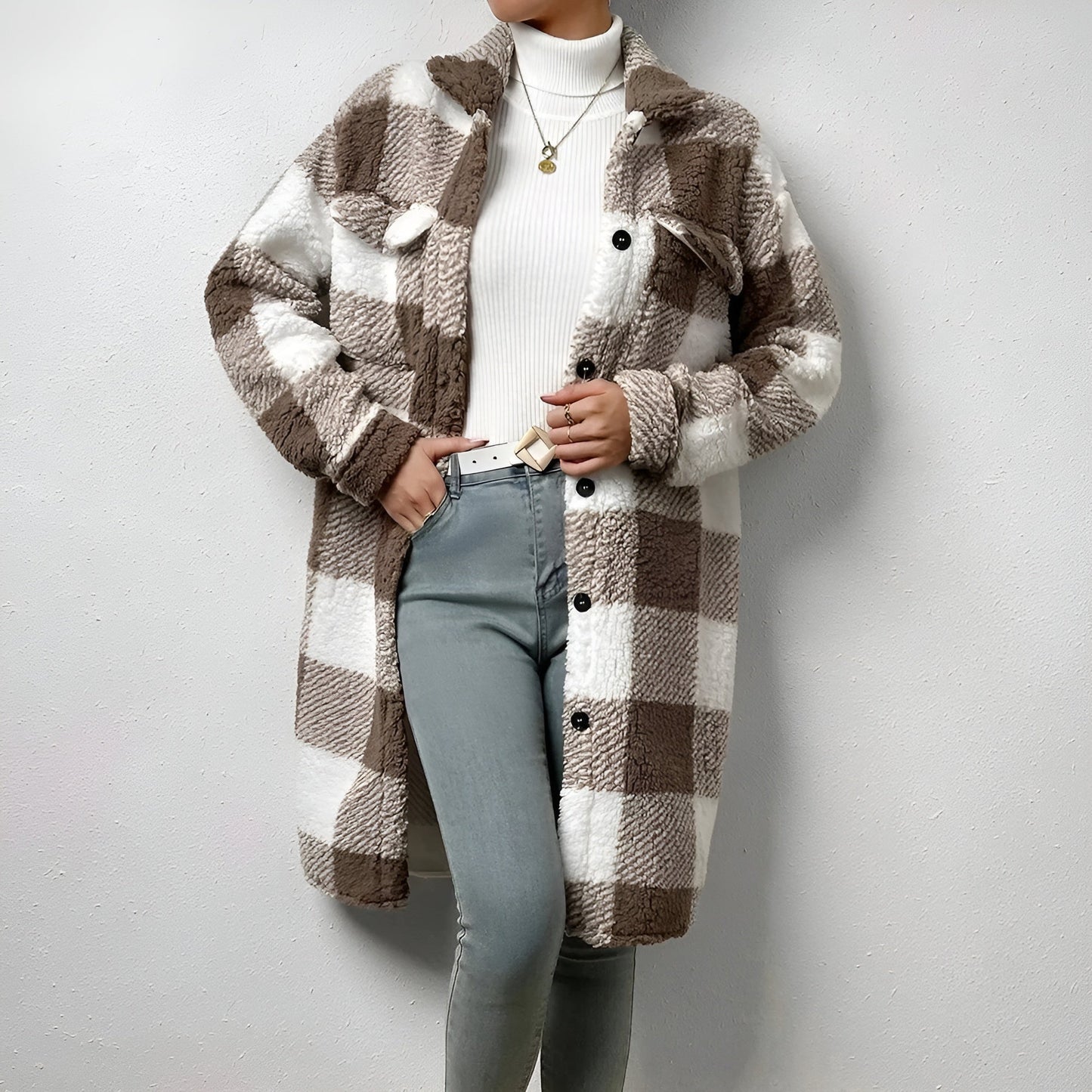 Estella Plaid Coat