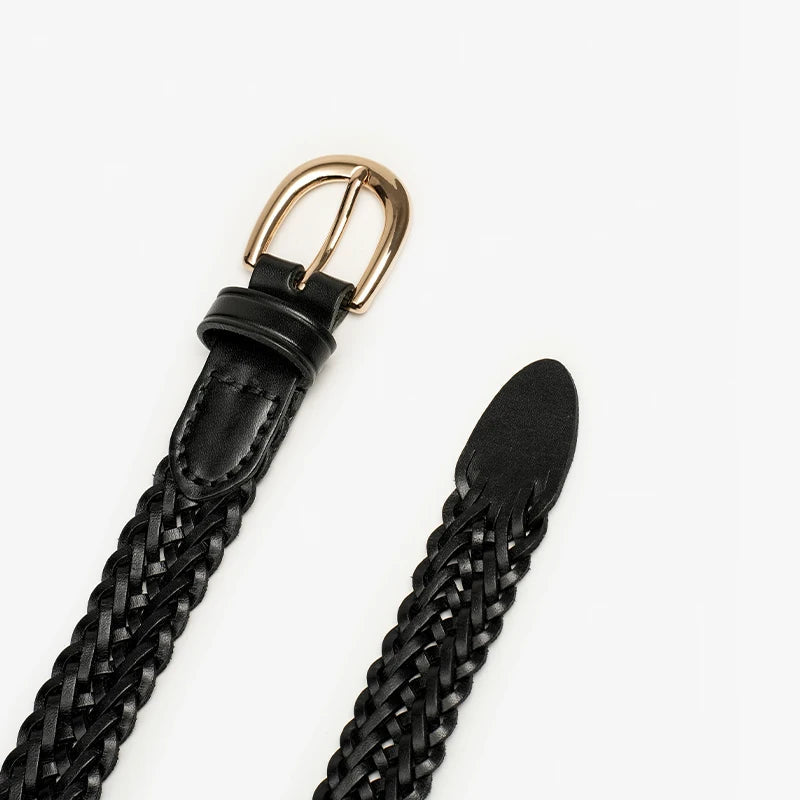 Avery Mason - Braided Genuine Leather Belt