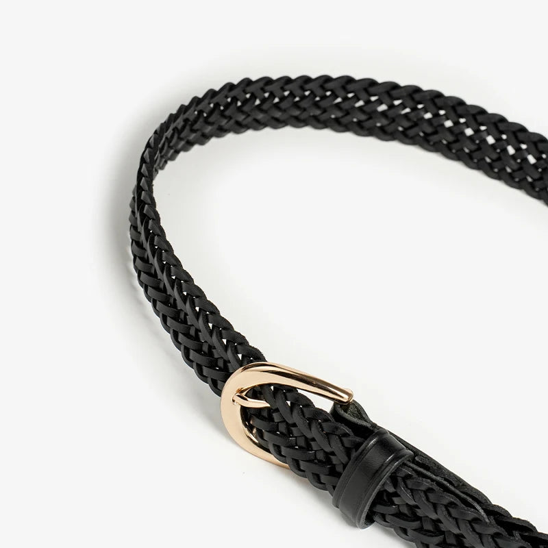 Avery Mason - Braided Genuine Leather Belt