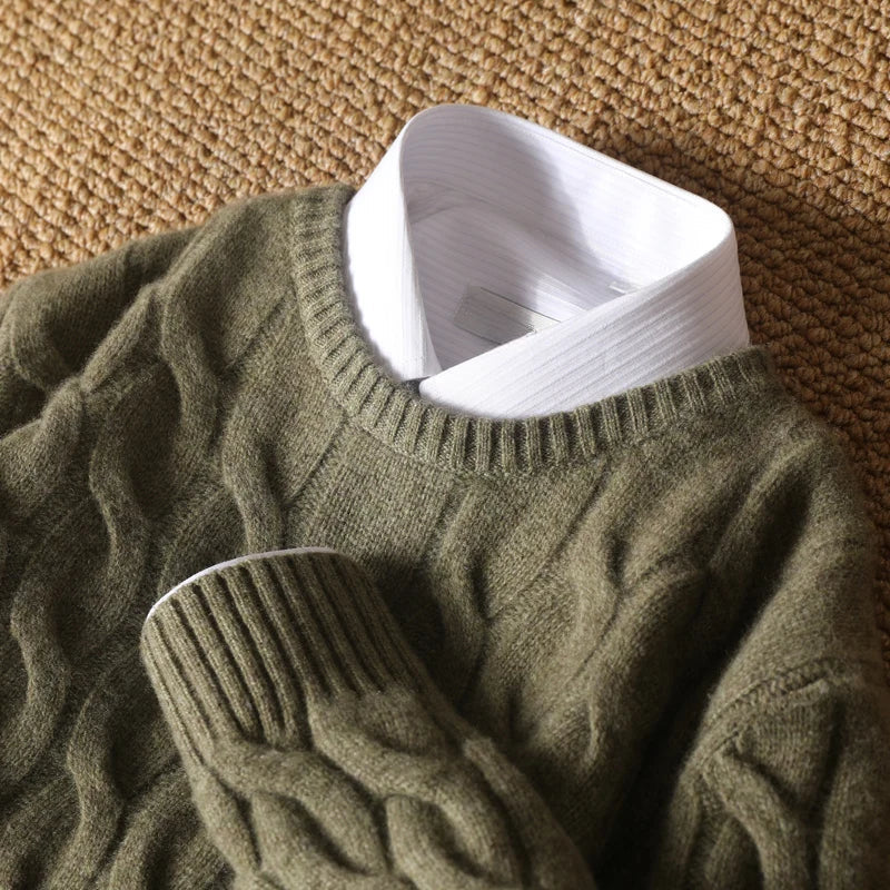 WILLIAM CABLE SWEATER