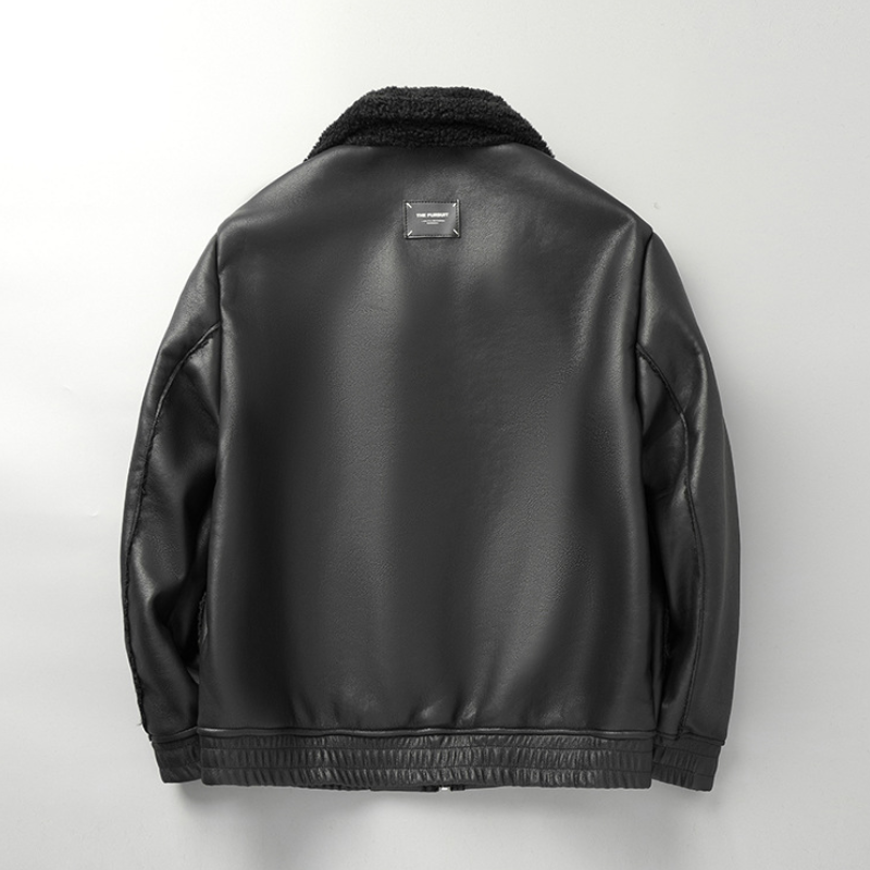 Maverick Sherpa Leather Jacket