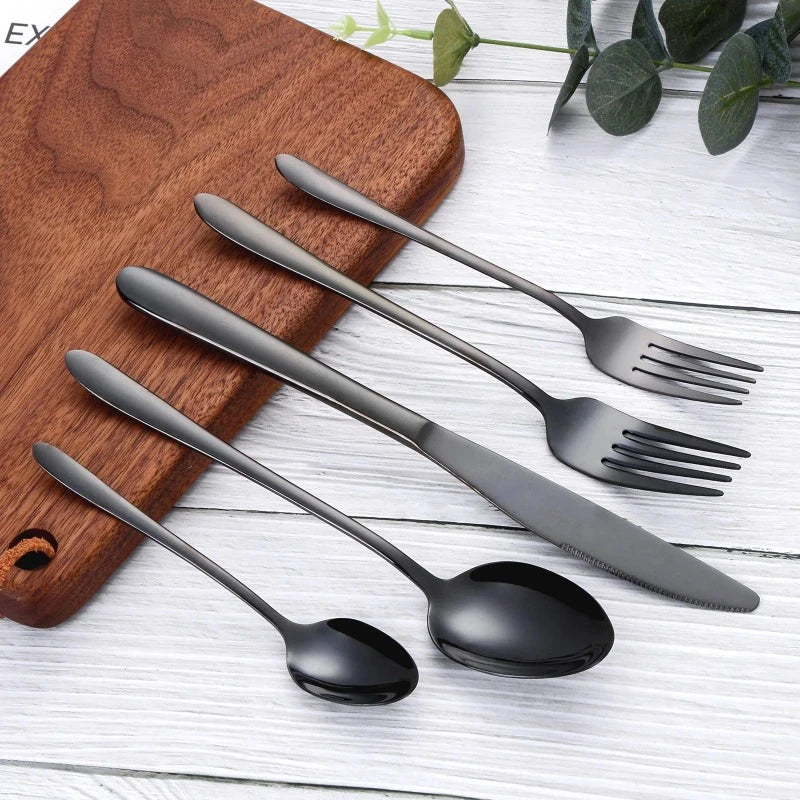 Obsidian Stainless Steel Flatware Set