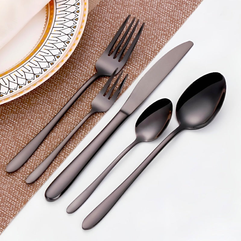 Obsidian Stainless Steel Flatware Set