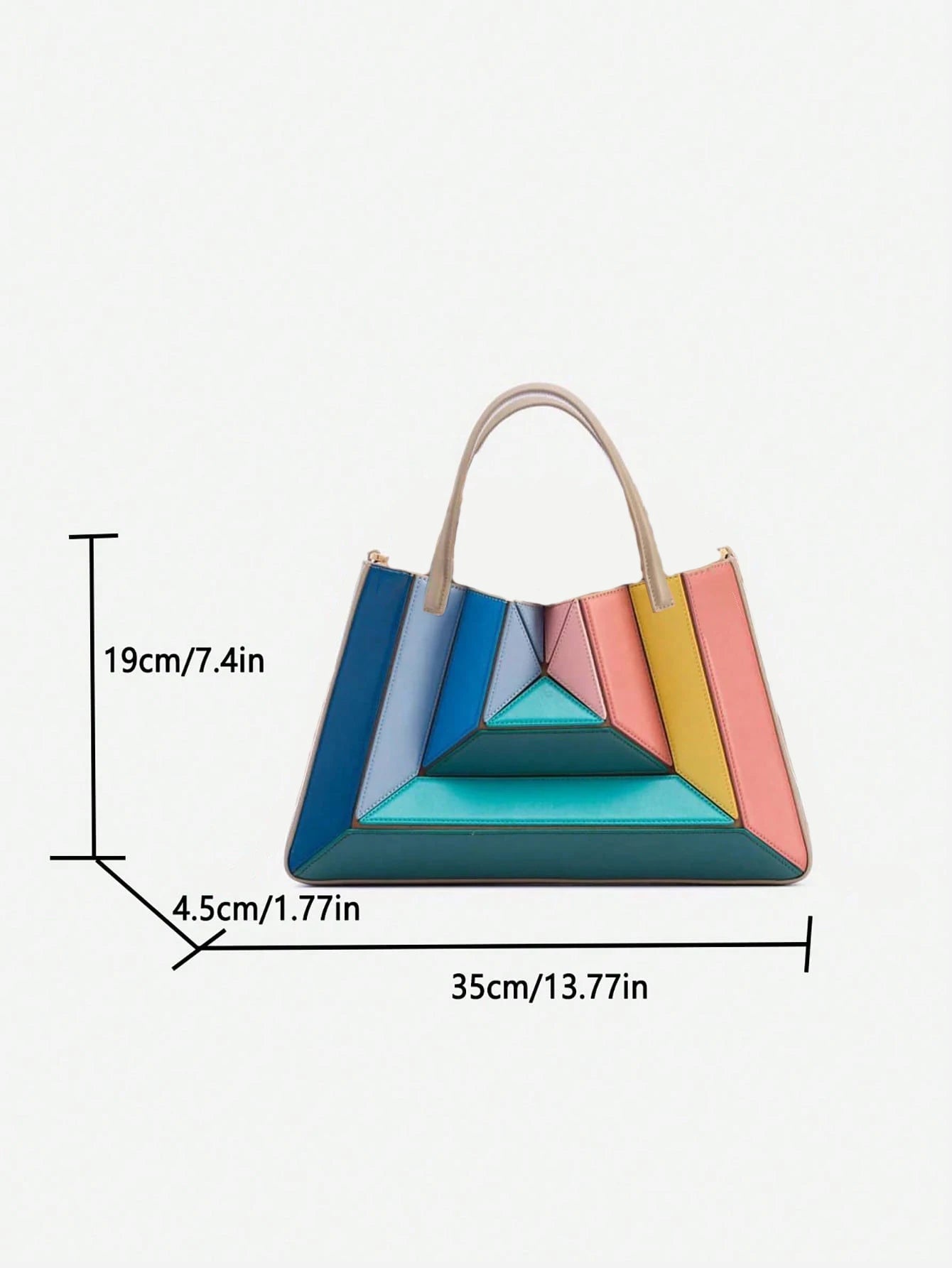 Amber Color-Block Bag