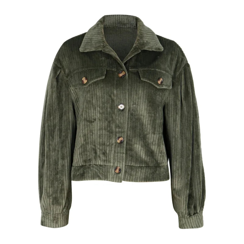 Corduroy Cropped Jacket