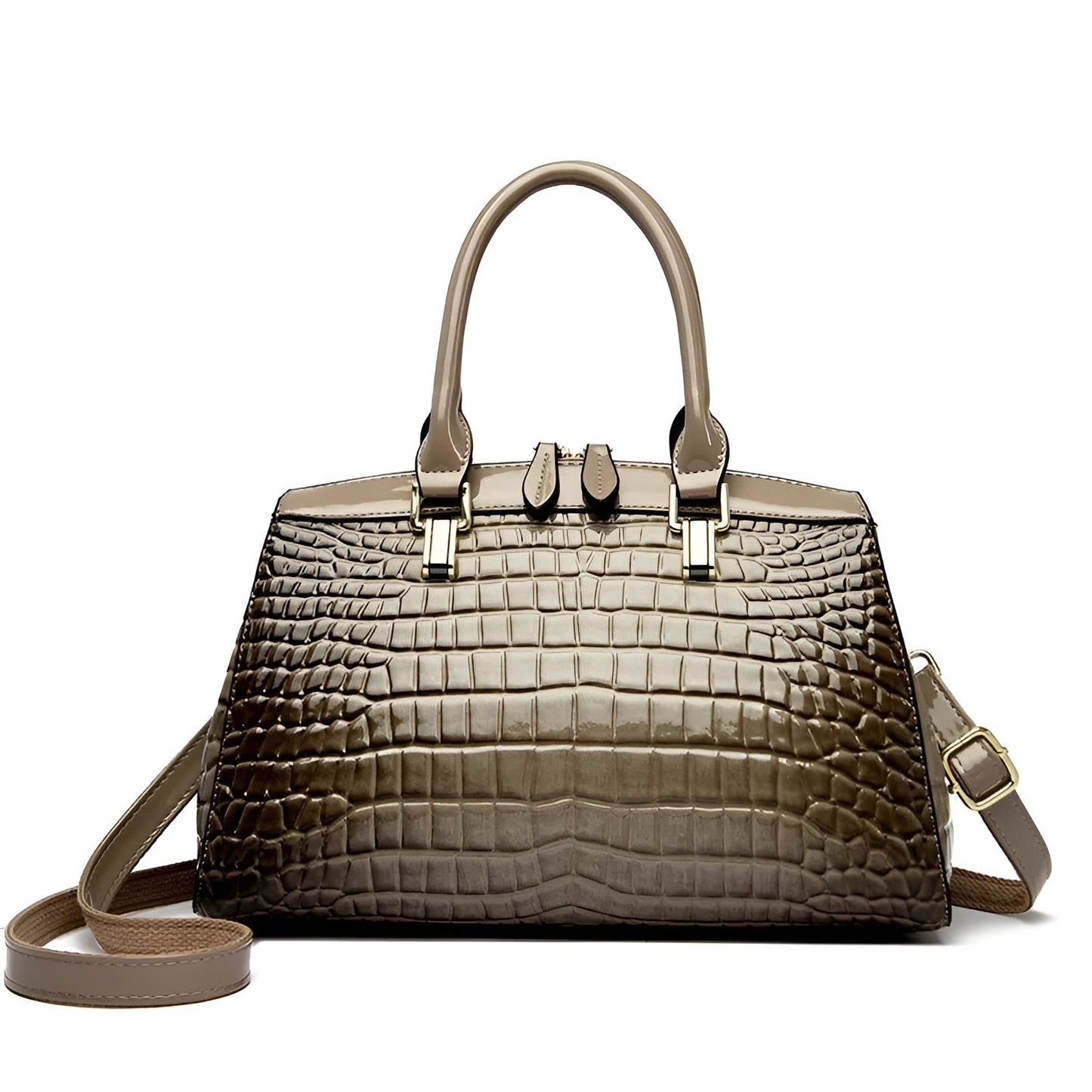 Camila Embossed Croc Bag