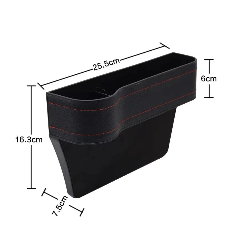 Multifunctional Car Seat Gap Filler – Storage Box with Cup & Phone Holder